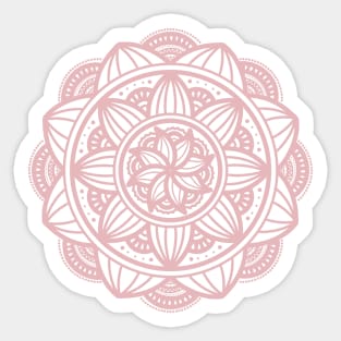 Elegant Pink Boho Mandala Sticker